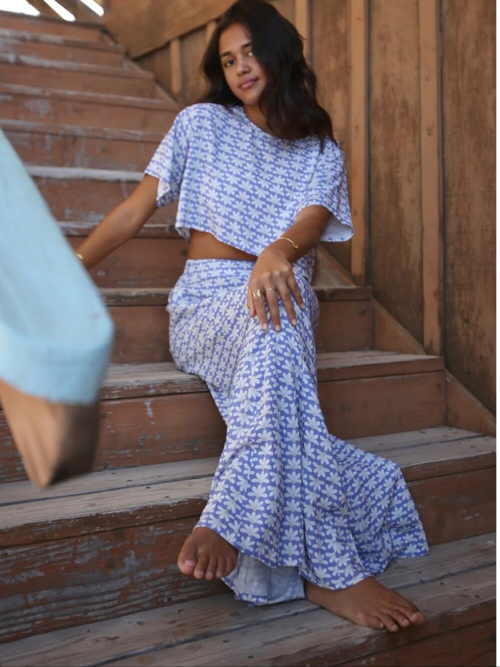 Naupaka Coconut Ave Top And Skirt Set
